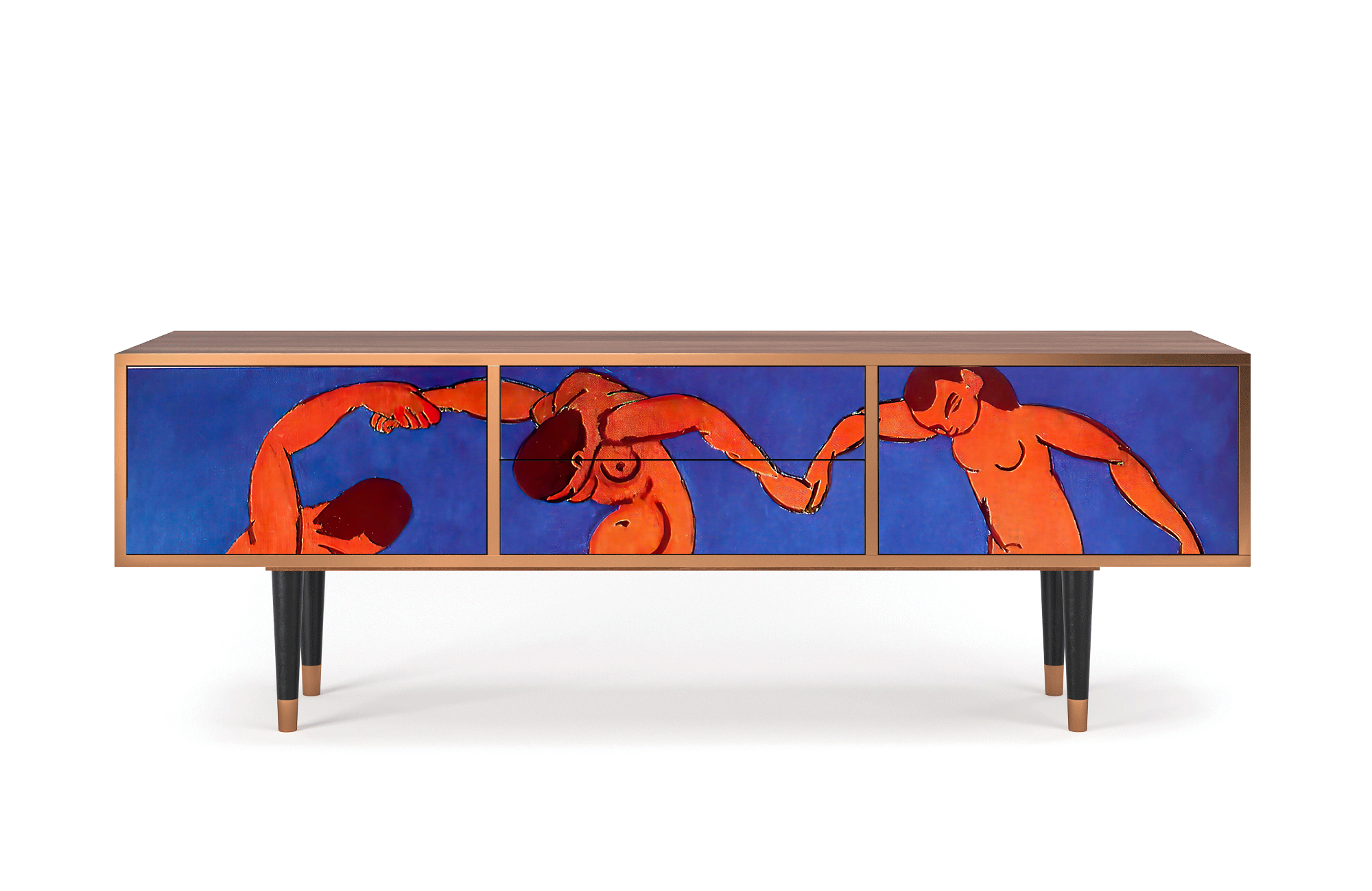 ТВ-Тумба - STORYZ - T4 The Dance by Henri Matisse , 170 x 59 x 48 см, Орех - фотография № 2
