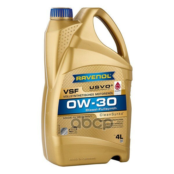 Моторное масло RAVENOL VSF SAE 0W-30 (4л)