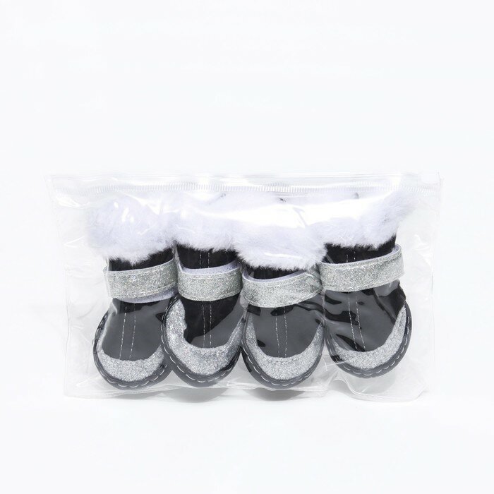 Ботинки "Ой, мороз", набор 4 шт, 2 размер, чёрные - фотография № 7