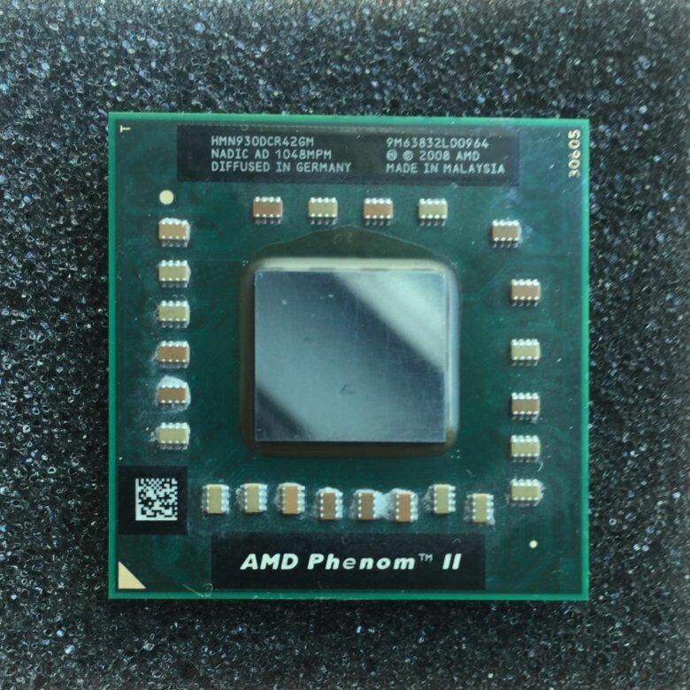 Процессор для ноутбука AMD Phenom II N930 (2 ГГц S1 2 Мб 4 ядра)