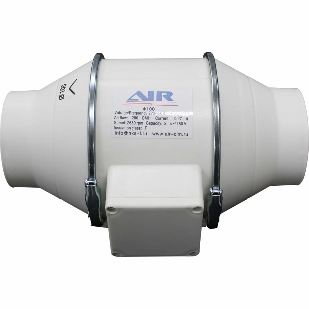 Пластиковый канальный вентилятор AIR-SC HF-100
