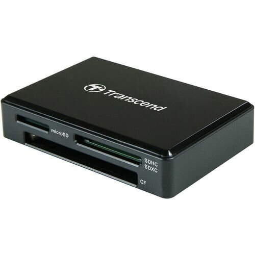 Карт-ридер внешний Transcend TS-RDC8K2 USB 3.1 Type-C для карт памяти SD/microSD/CF/MSXC с поддержкой UHS-I, черный