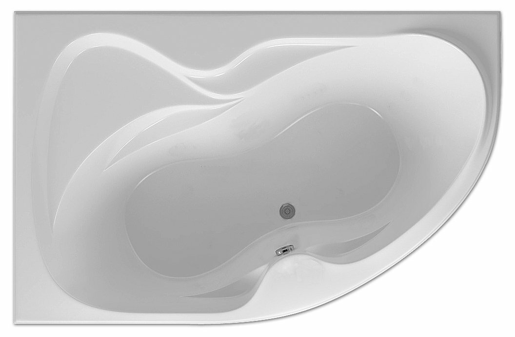 Акриловая ванна Акватек Вега 170x105 L с фронтальным экраном