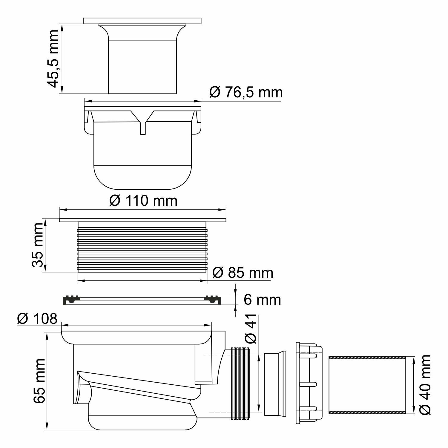 Сифон для поддонов WasserKRAFT D455 - фотография № 2