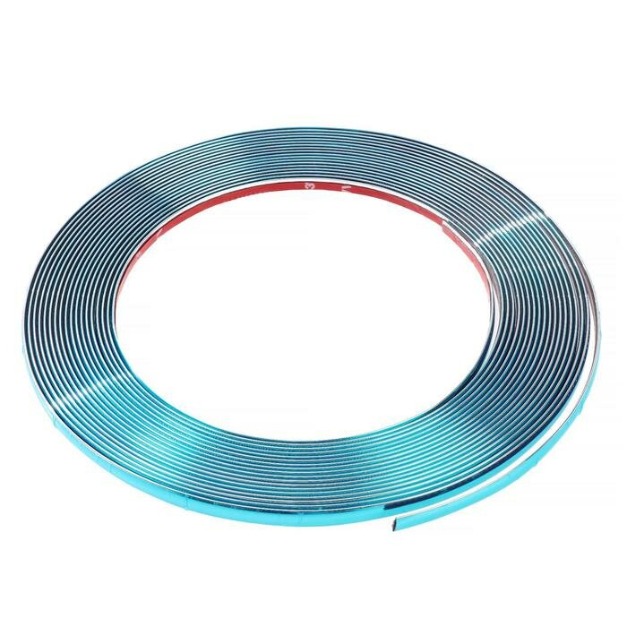 фото Профиль декоративный гибкий TORSO, хром, 10 мм, рулон 13 м