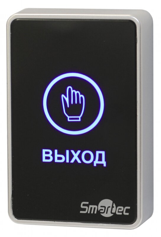 Smartec Кнопка выхода накладная Smartec ST-EX020LSM-BK (черная пластик световая индикация)