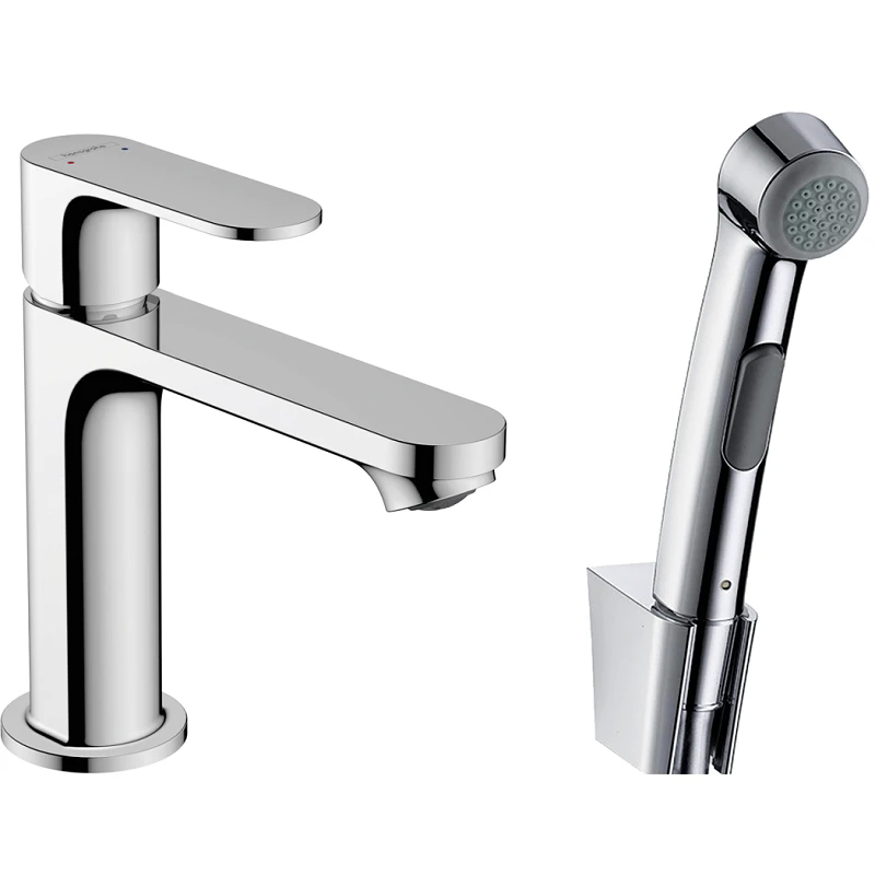 Смеситель для раковины Hansgrohe Rebris S 72215000 однозахватный с гигиеническим душем хром