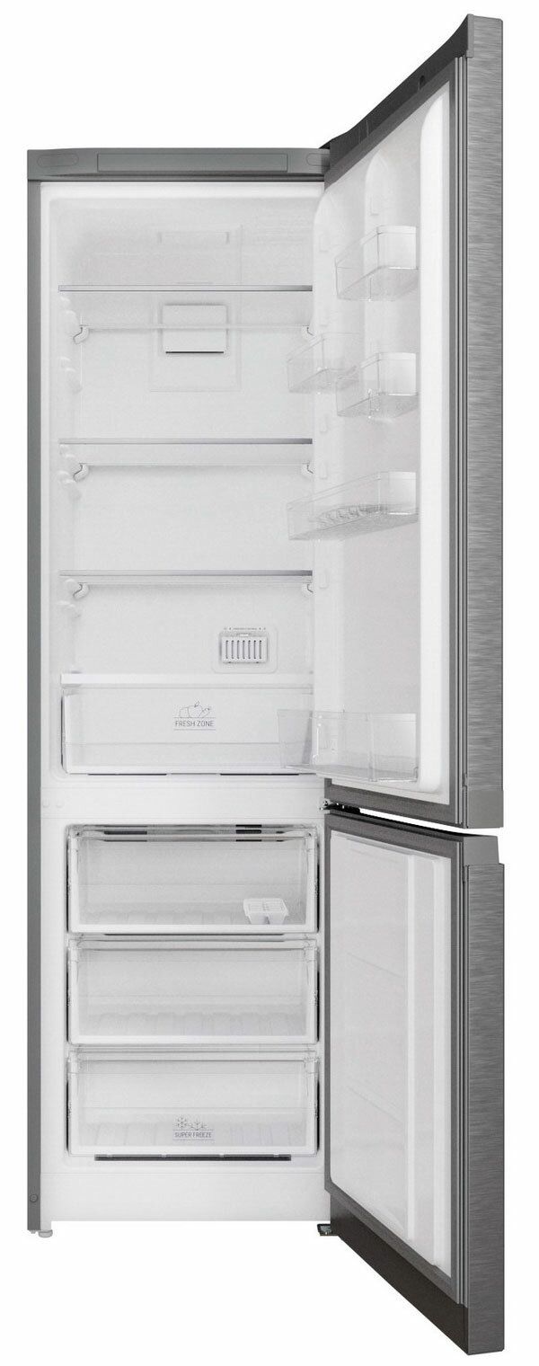 Двухкамерный холодильник Hotpoint HT 5201I MX нержавеющая сталь - фотография № 2