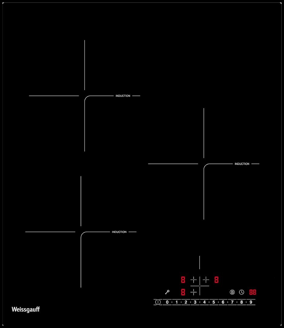 Варочная панель WEISSGAUFF HI 431 BSC черный (429929)