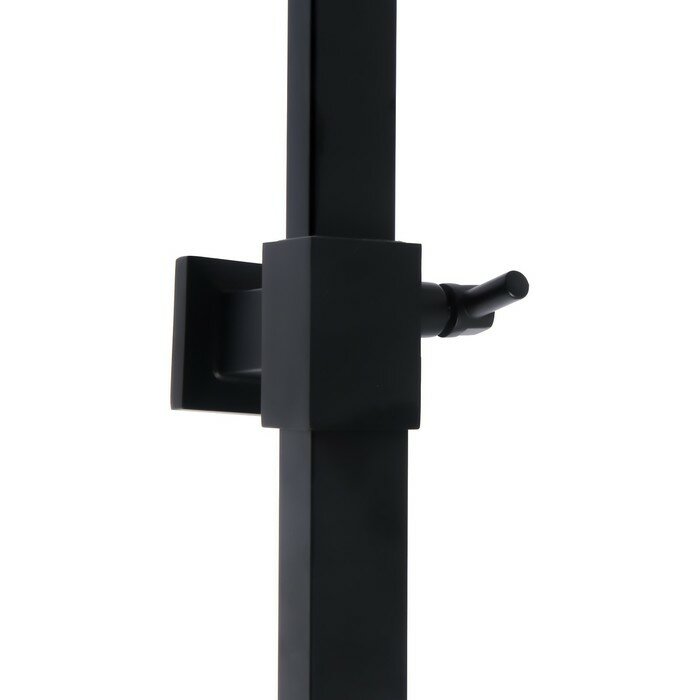 Душевая система Accoona A83306F, однорычажный, термостат, тропический душ, лейка, черный - фотография № 8