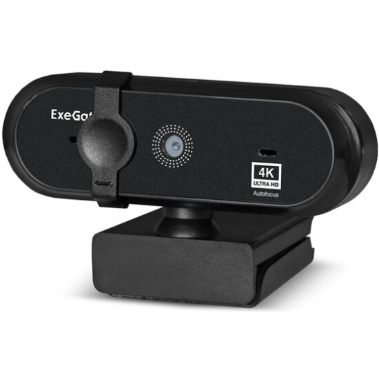 Веб-камера Exegate Stream HD 4K PRO UHD T-Tripod черный