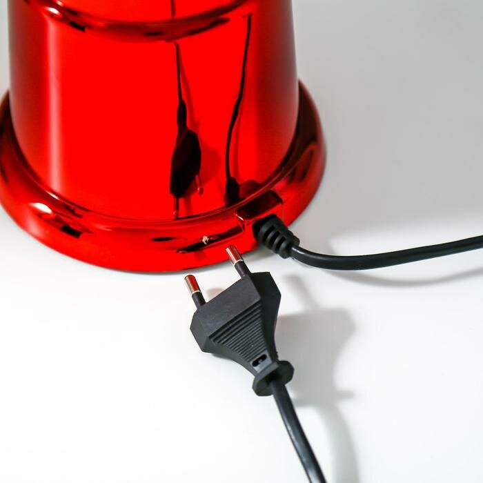 Лава-лампа RISALUX Светильник "Рыбки" LED хром красный h=60 см - фотография № 4