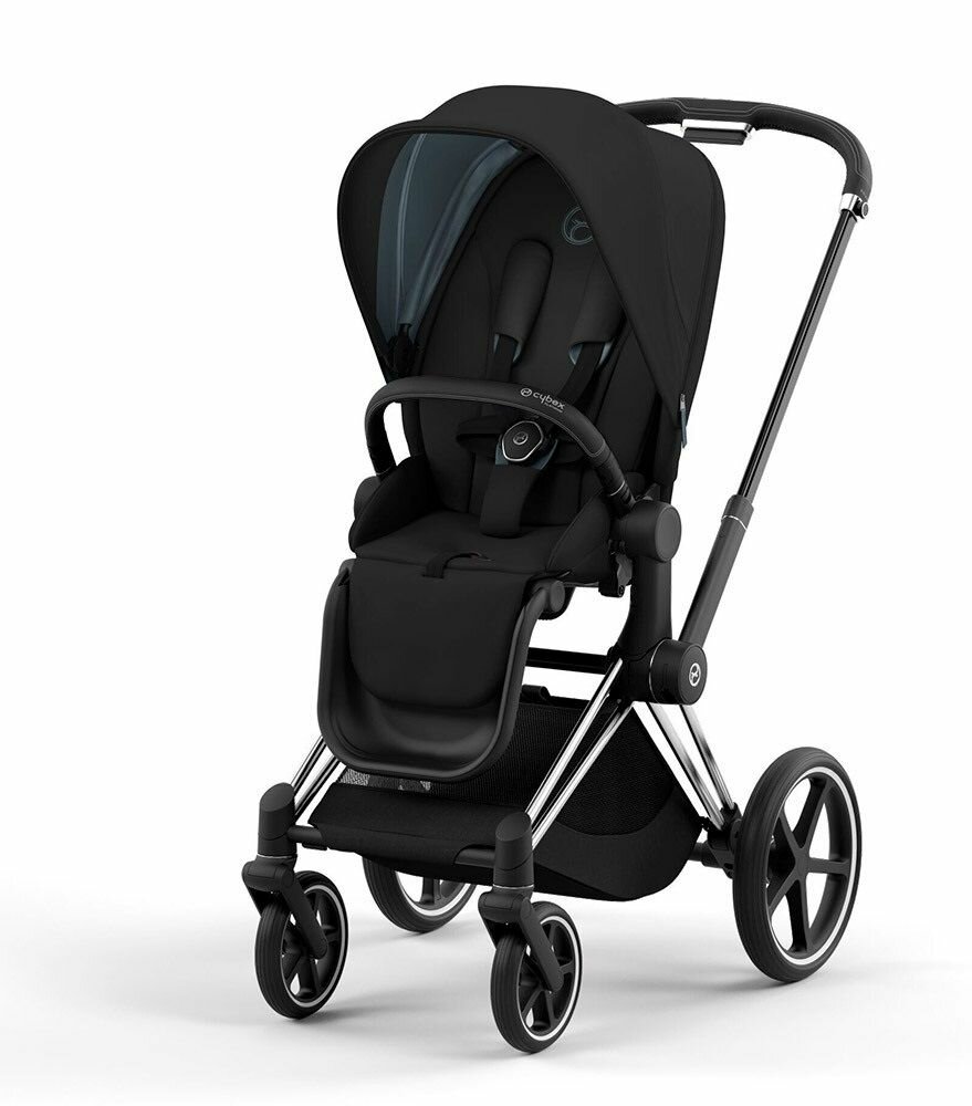Детская коляска Cybex Priam IV Onyx Black на шасси IV Chrome black