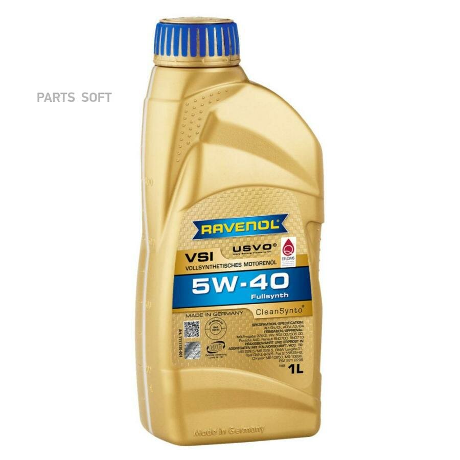 RAVENOL 4014835723511 Масло моторное Ravenol VSI 5W-40 синтетическое 1 л 4014835723511