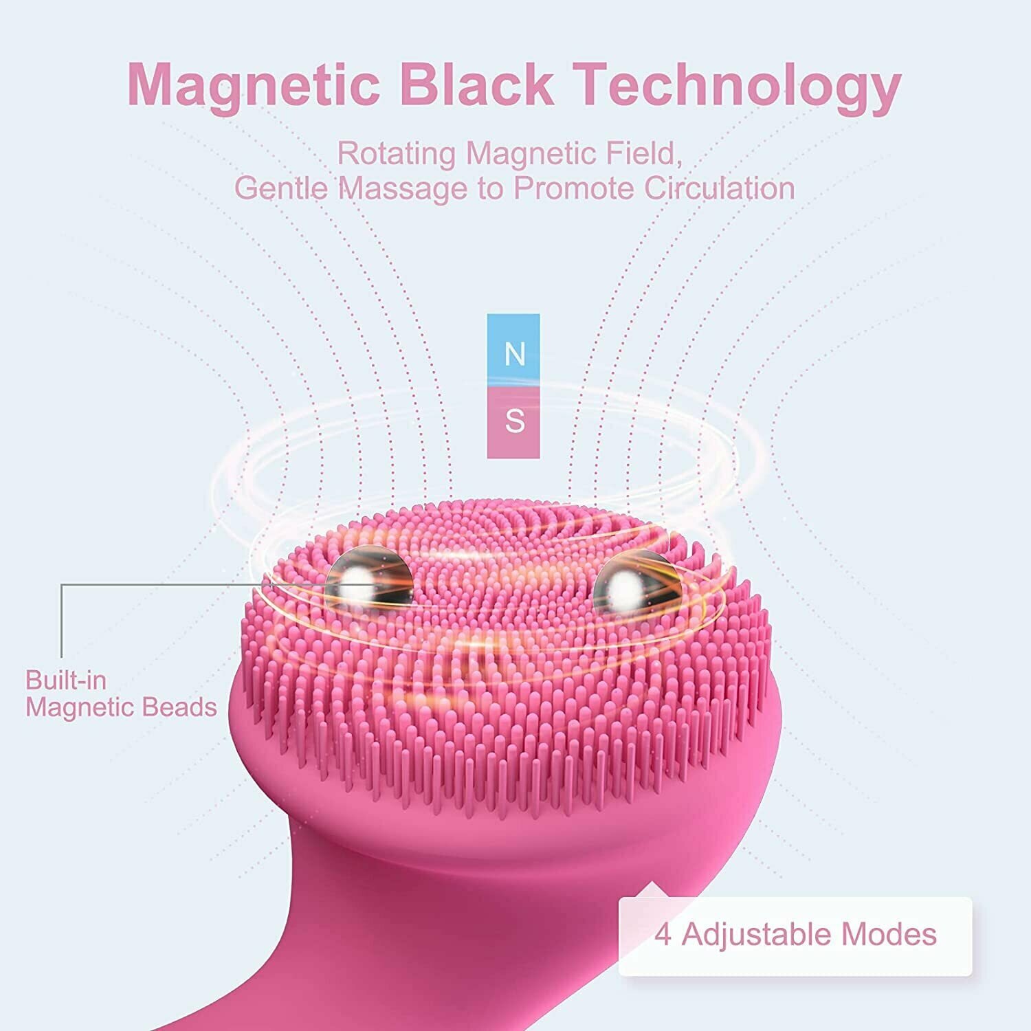 Скрабер для ультразвуковой чистки лица с магнитным шариками Magnetic Bead - фотография № 3