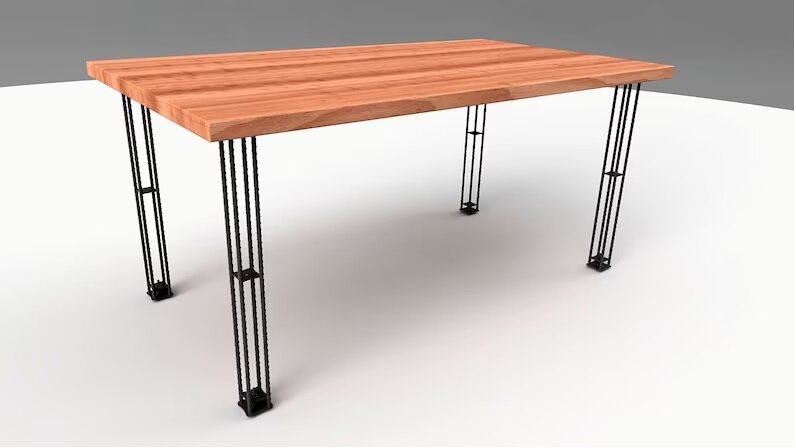 Подстолье/опора из металла для стола в стиле Лофт Модель 44 (4 штуки) - фотография № 1