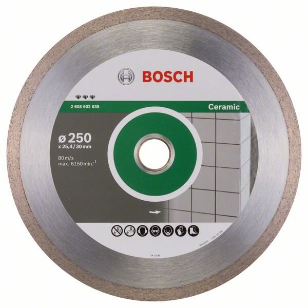 Алмазный диск Bosch Best for Ceramic 250-30/25,4 (2608602638)