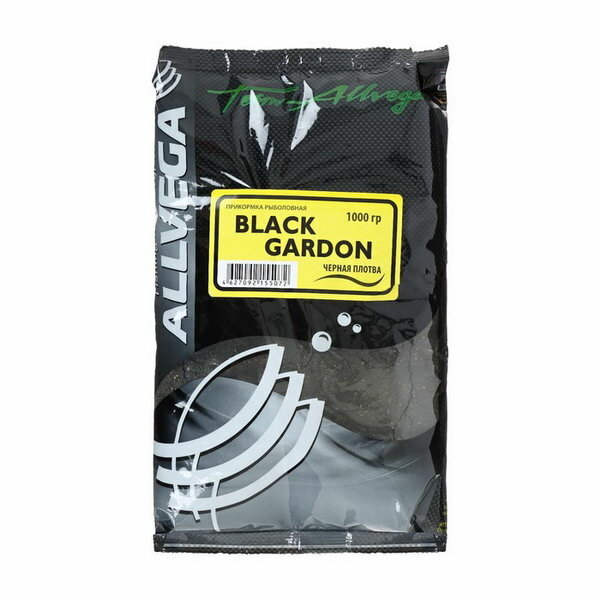 Прикормка Team Black Gardon черная плотва 1 кг