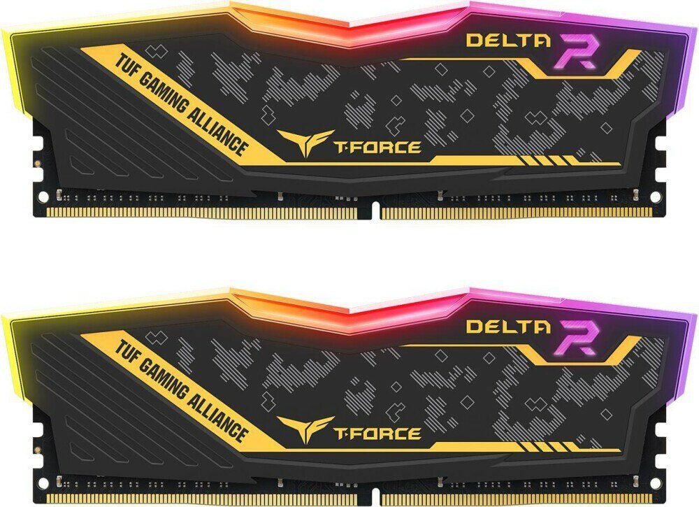 Оперативная память 64Gb DDR4 3600MHz Team T-Force Delta RGB (2x32Gb KIT) (TF9D464G3200HC16FDC01)