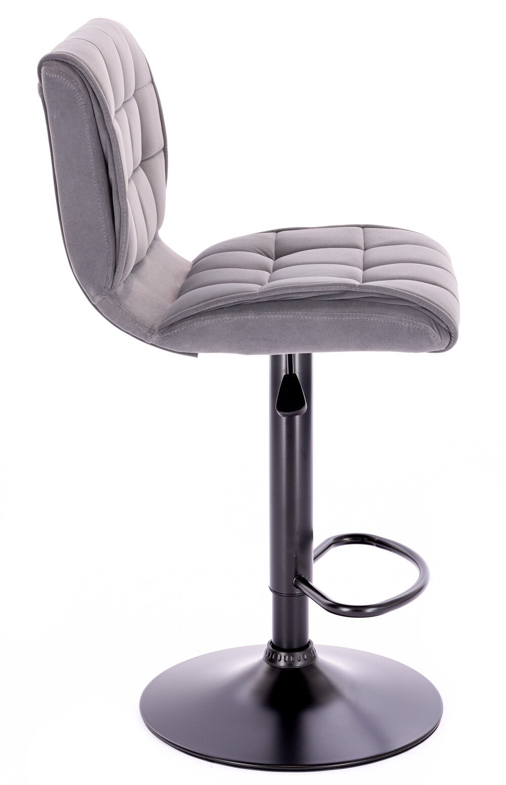 Барный стул Everprof Richy Ткань Серый - фотография № 3