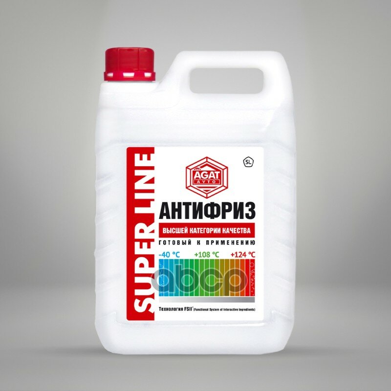 фото Антифриз А40 Красный (5L) AGAT Avto арт. SL1006