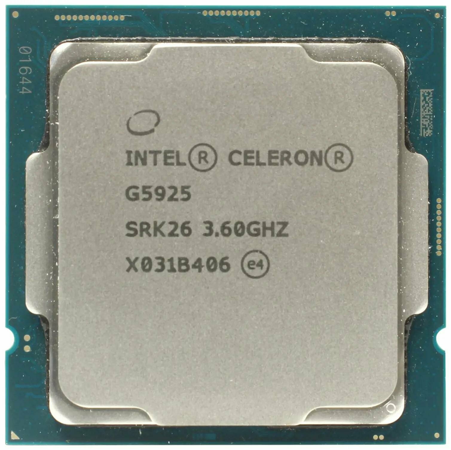 Процессор Intel Celeron G5925 (3.6GHz/4MB/2 cores) LGA1200 OEM