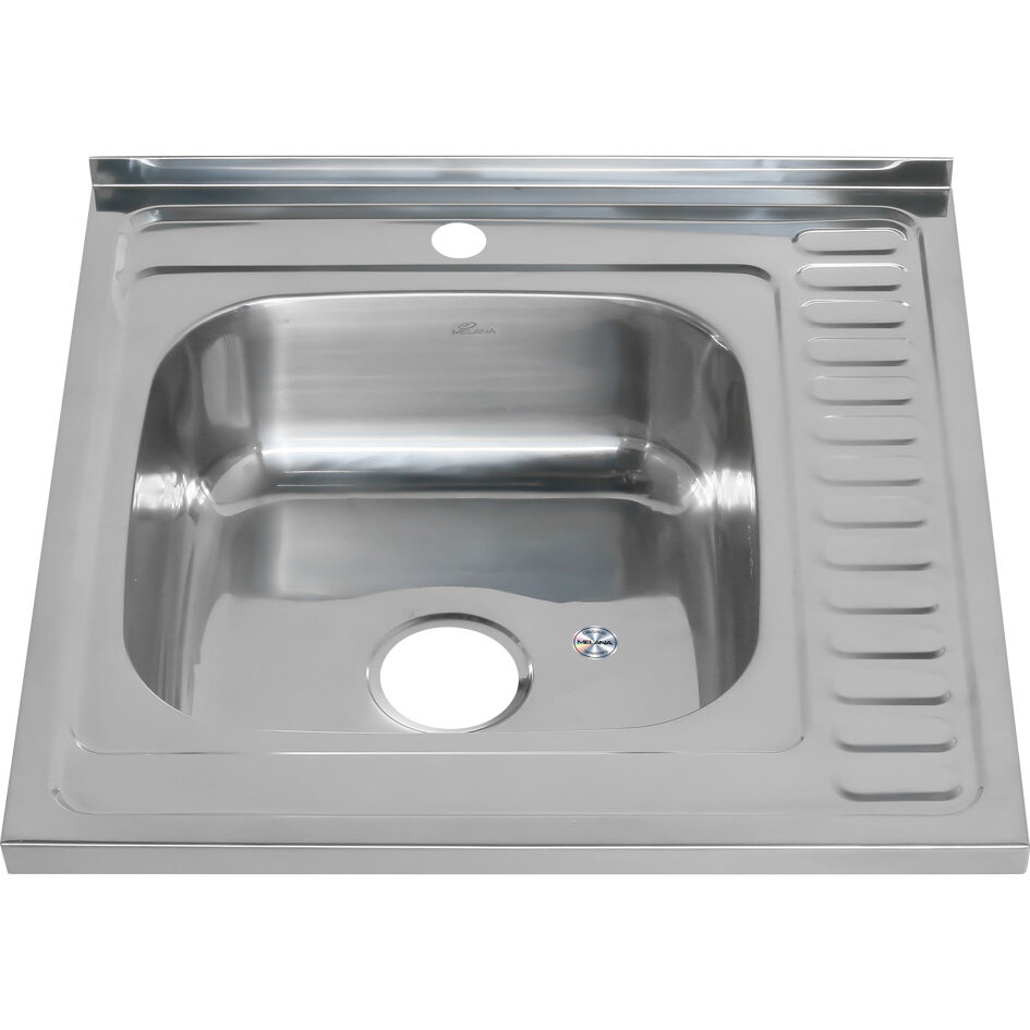 Мойка кухонная Melana 60x60 L 0,6/160 глянцевая (015/2 L *10)