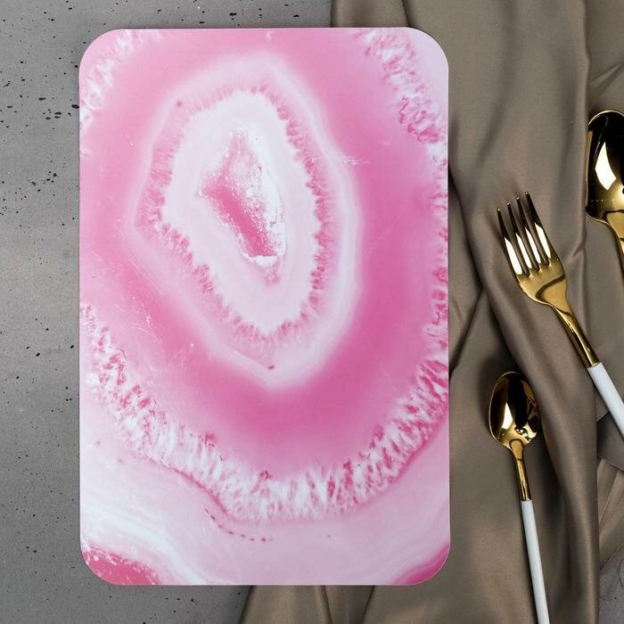 Доска разделочная «Розовая мечта», пластик, 30 х 20 см - фотография № 2