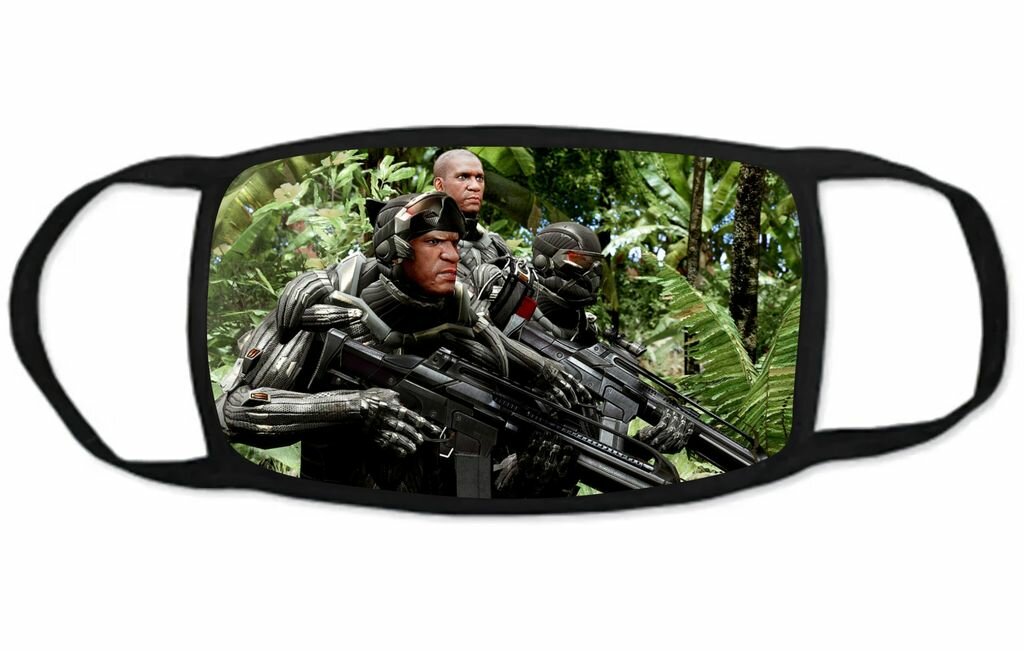Маска защитная тканевая на лицо Crysis, Кризис №9, Взрослая - 20 на 12,5 см