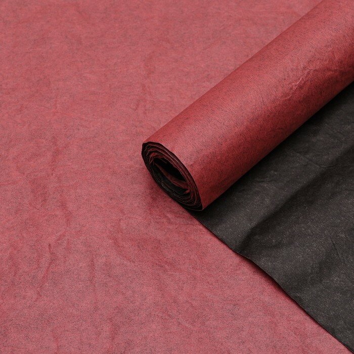Бумага Эколюкс двухцветная красный/черный 0.7 x 5 м - фотография № 1