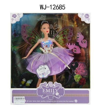 ABtoys (АБтойс) Кукла ABtoys Emily Фея (сиреневое платье), аксессуары, 30см