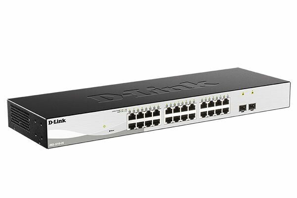 Настраиваемый L2 коммутатор D-Link DGS-1210-26/F3A, 24 х 1000Base-T, 2 х 1000Base-X SFP