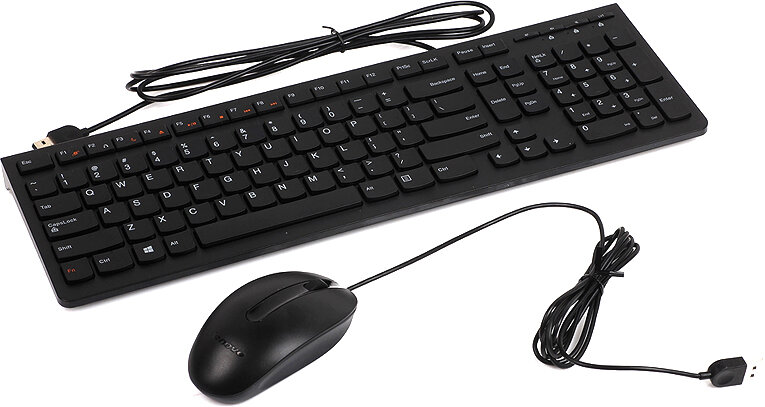 Комплект проводной клавиатура+мышь Lenovo 300 USB Combo, Черный GX30M39635