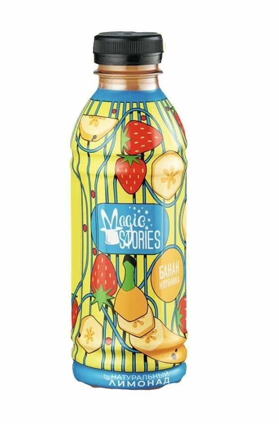 Magic Stories Напиток сокосодержащий из банана и клубники, 500 мл, 6 шт - фотография № 2