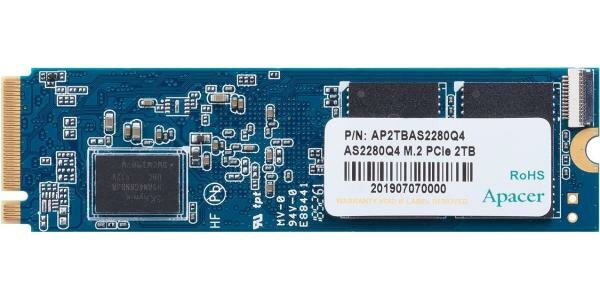 Твердотельный накопитель SSD M.2 2 Tb Apacer AS2280Q4 Read 5000Mb/s Write 4400Mb/s 3D NAND TLC AP2TBAS2280Q4-1
