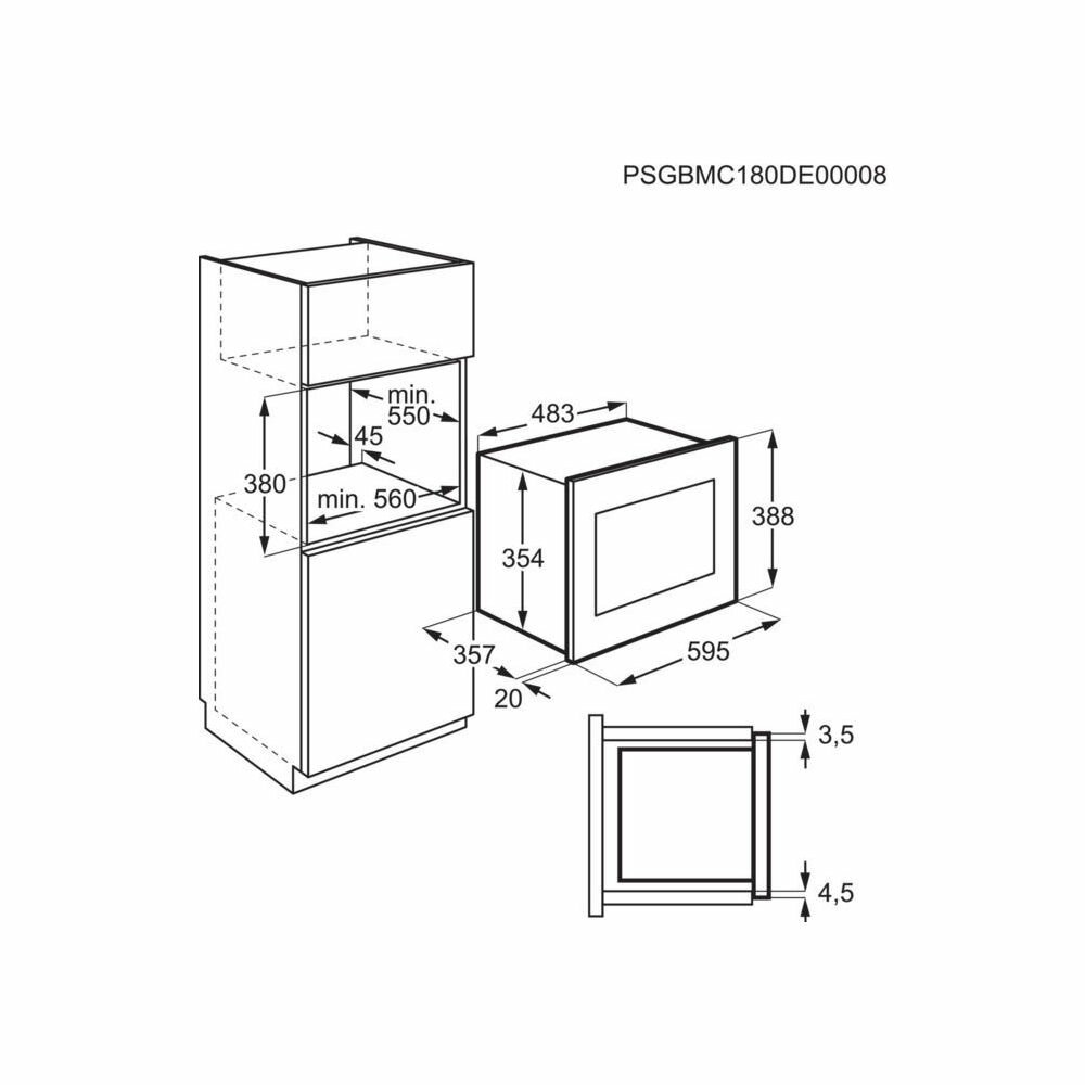 Встраиваемая микроволновая печь Electrolux LMS 4253TMX чёрный - фотография № 5