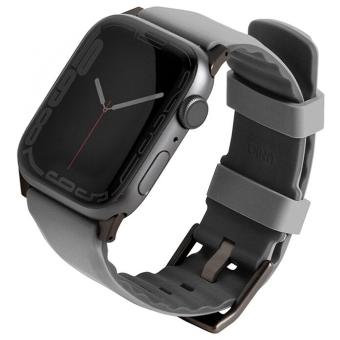 Ремешок Uniq Linus Airosoft silicone для часов Apple Watch All 42-44-45 мм серый
