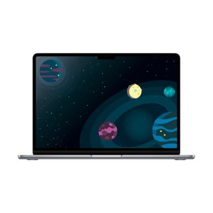 13.6" Ноутбук Apple MacBook Air 13 2022 2560x1664, Apple M2, RAM 8 ГБ, SSD 256 ГБ, Apple graphics 8-core, macOS, MLXW3, Space Gray, серый космос, английская раскладка