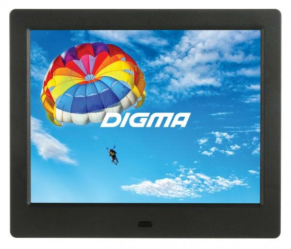Фоторамка Digma 8 PF-843 IPS 1024x768 черный пластик ПДУ Видео