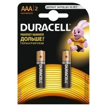 Duracell LR03-2BL BASIC CN (24/96/14592) (2 шт. в уп-ке)