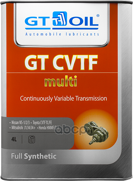 Gt Cvtf Multi, 4 Л GT OIL арт. 8809059408667