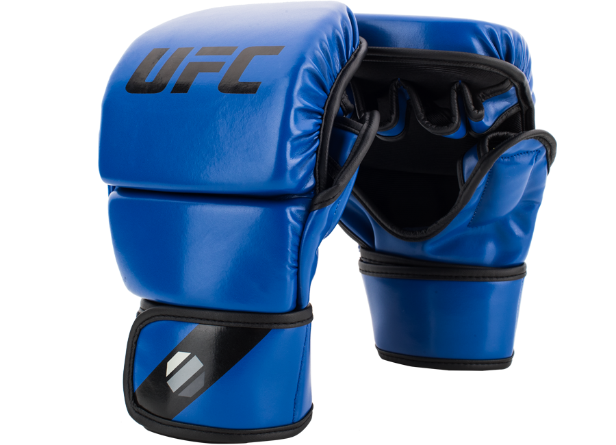 UFC Перчатки MMA для спарринга 8 унций L/XL синие