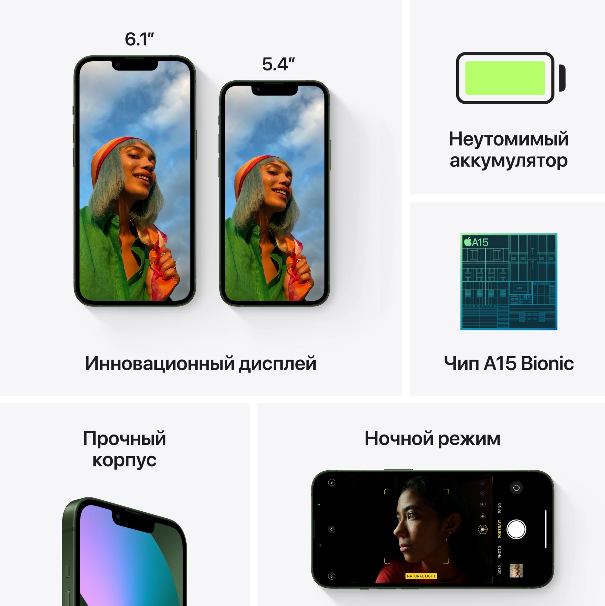 Смартфон Apple iPhone 13 A2482 128ГБ, красный (mlmq3ll/a) - фото №6
