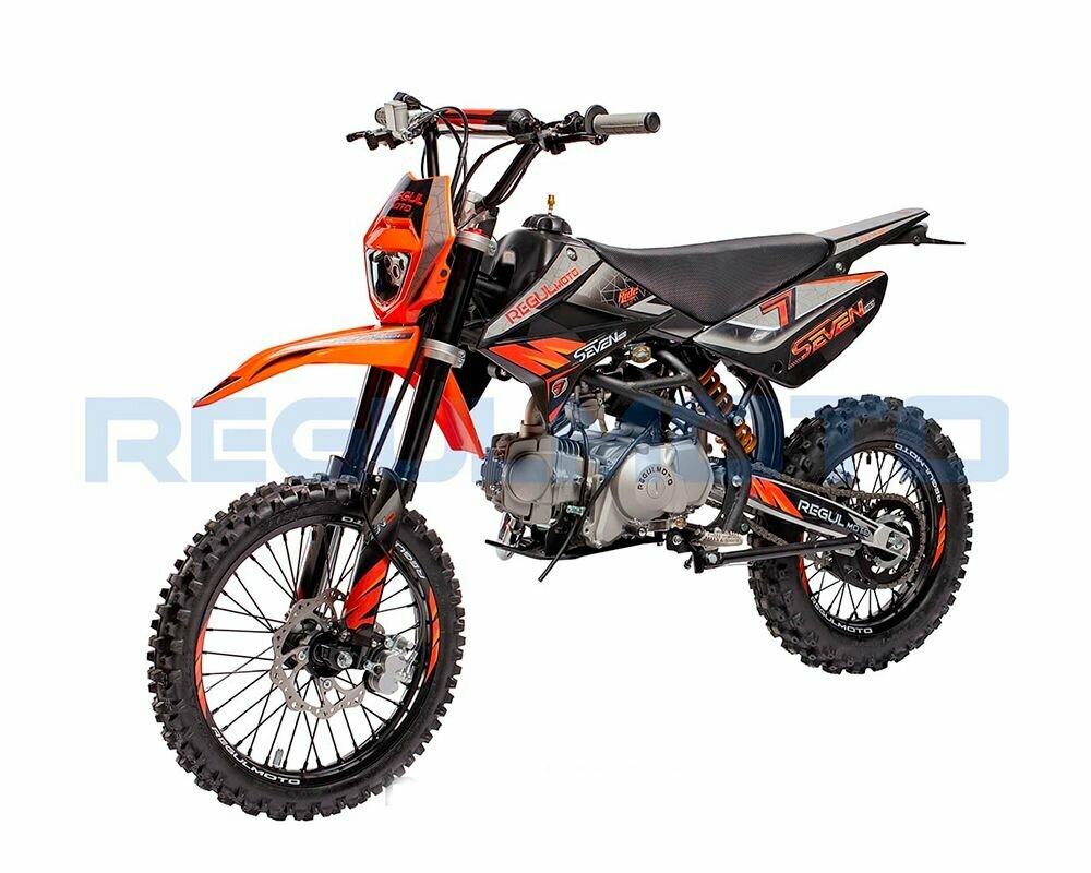 Питбайк Regulmoto SEVEN PRO 17/14 Черный/ оранжевый 203299-1