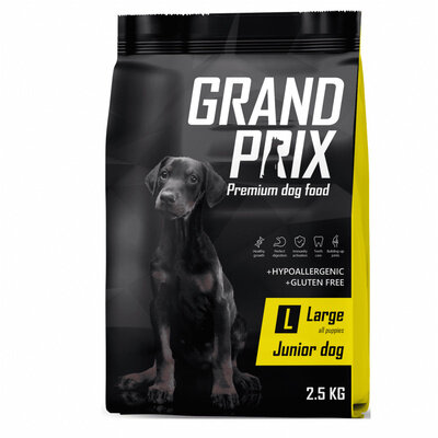Сухой корм для щенков крупных пород Grand Prix Large Junior с курицей 2,5 кг.