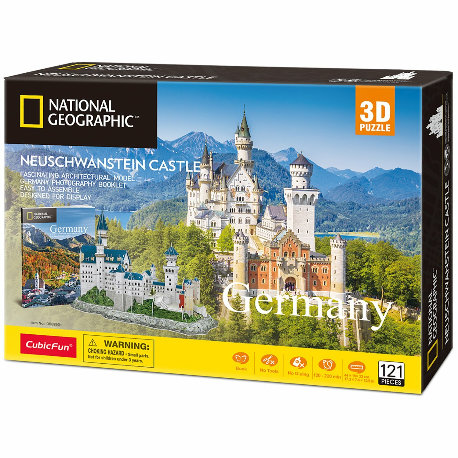 3D пазл CubicFun National Geographic Нойшванштайн, 121 дет. DS0990h