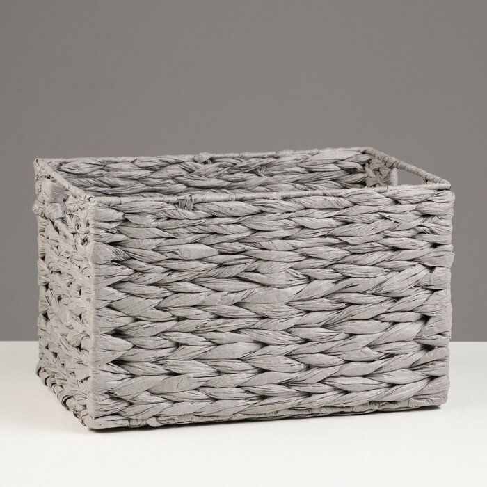 фото Handy Home Корзина стеллажная "Колос", 31х22х19 см , серый