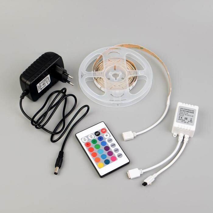 Светодиодные ленты Volpe Комплект светодиодной ленты Volpe 3 м, IP20, SMD5050, 30 LED/м, 12 В, RGB - фотография № 4