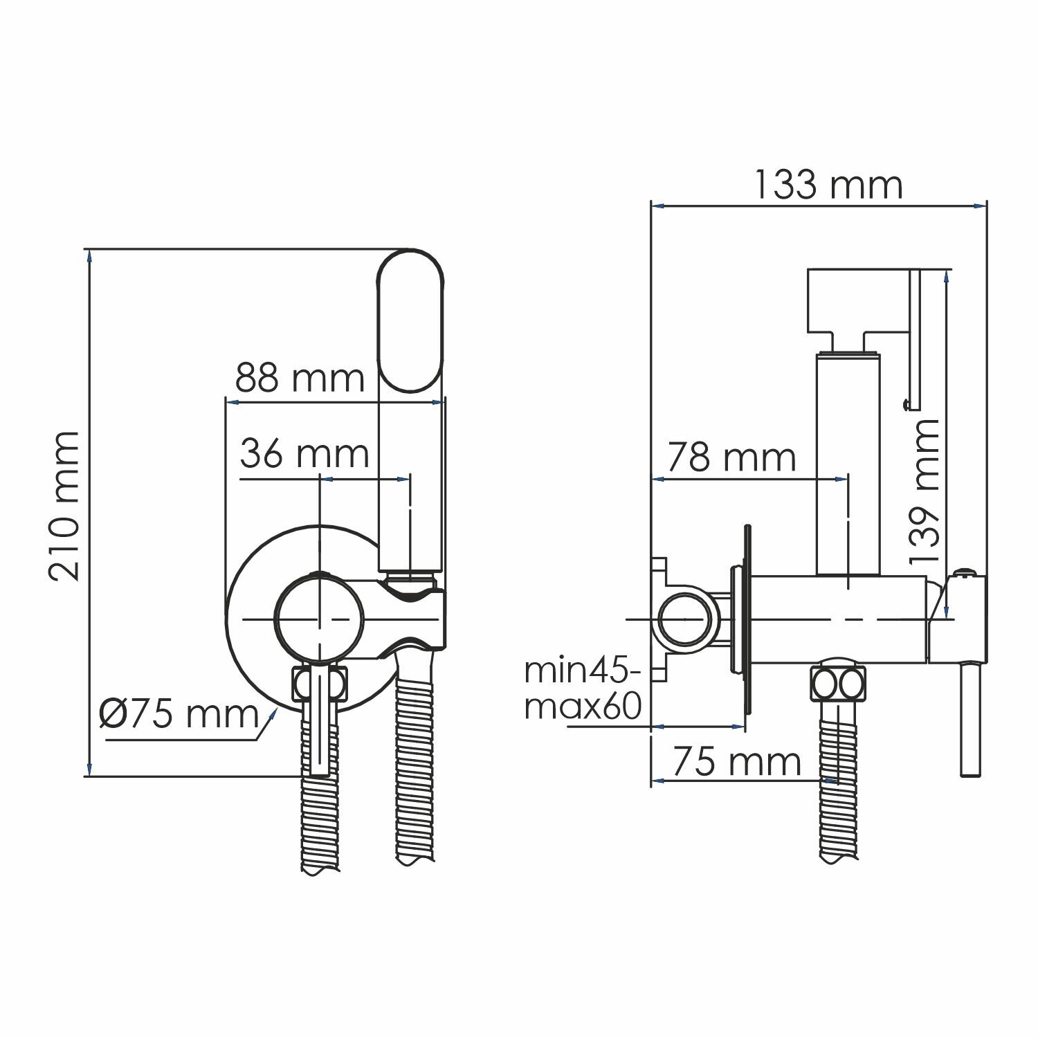 Смеситель для душа WasserKRAFT Встраиваемая продукция A70138, Хром - фотография № 3