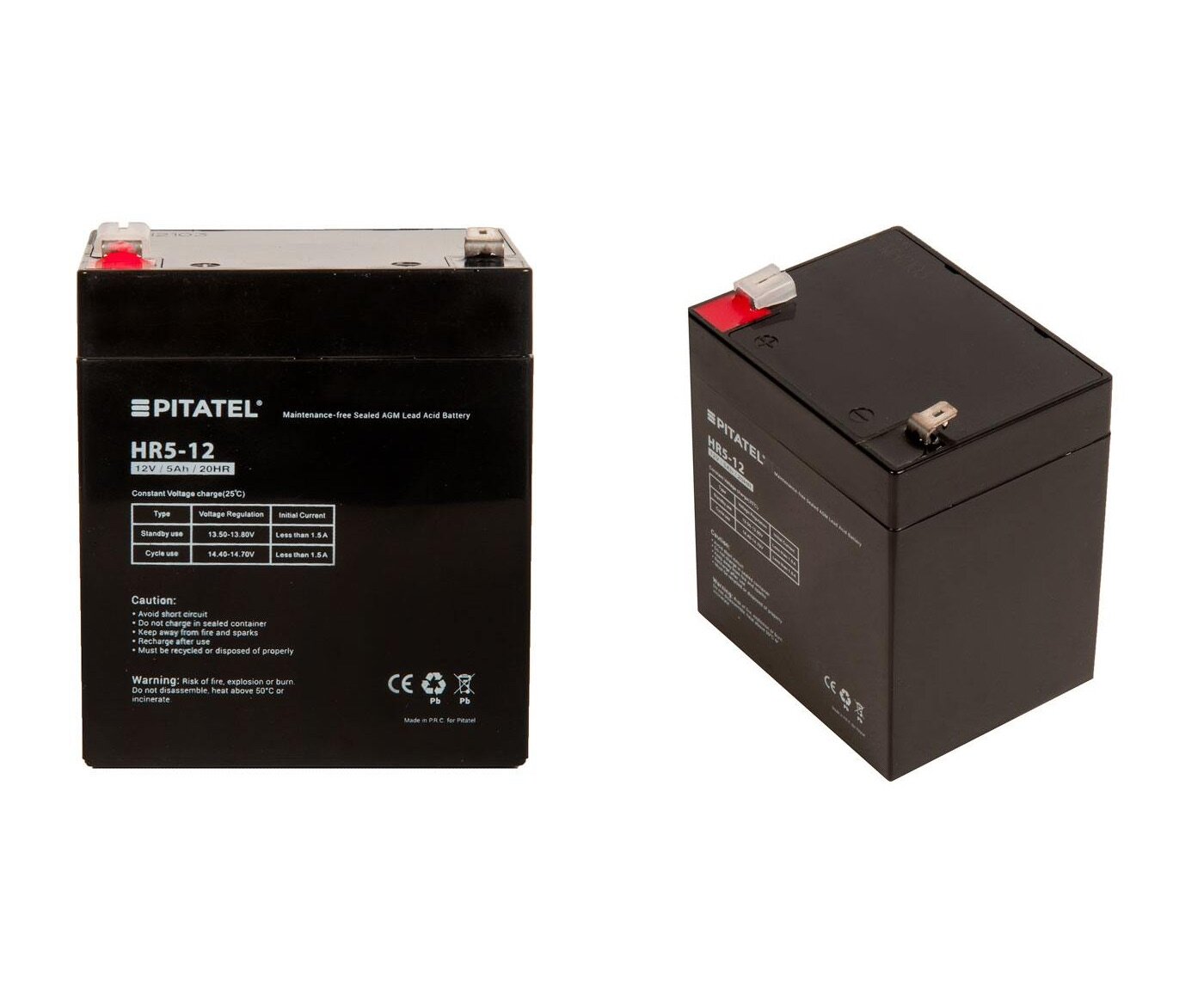 Battery / Аккумуляторная батарея Pitatel HR5-12 для ИБП 12V 5Ah